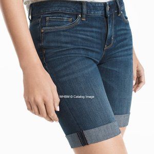 White House Black Market 9-inch Bermuda Jean Shorts